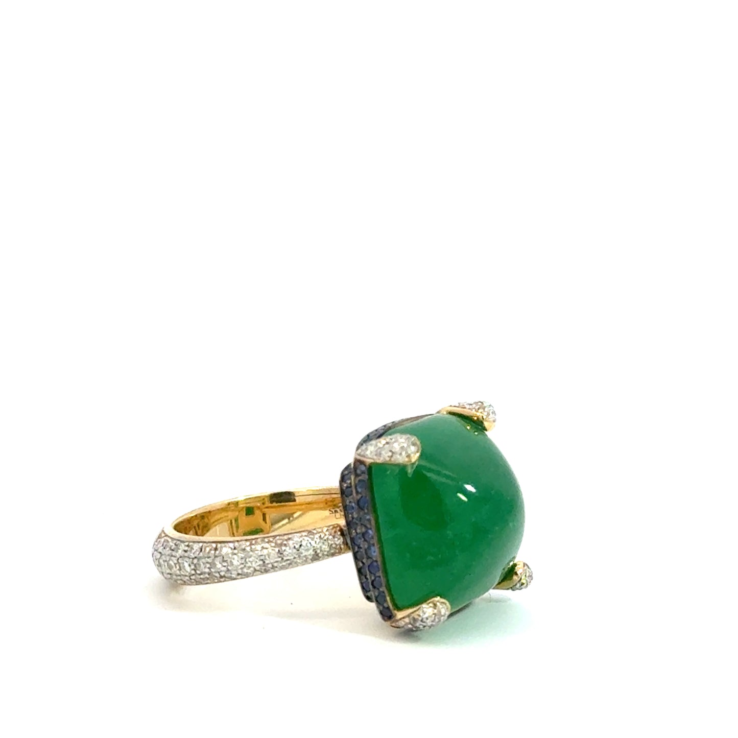 Sugarloaf Emerald Diamond ring