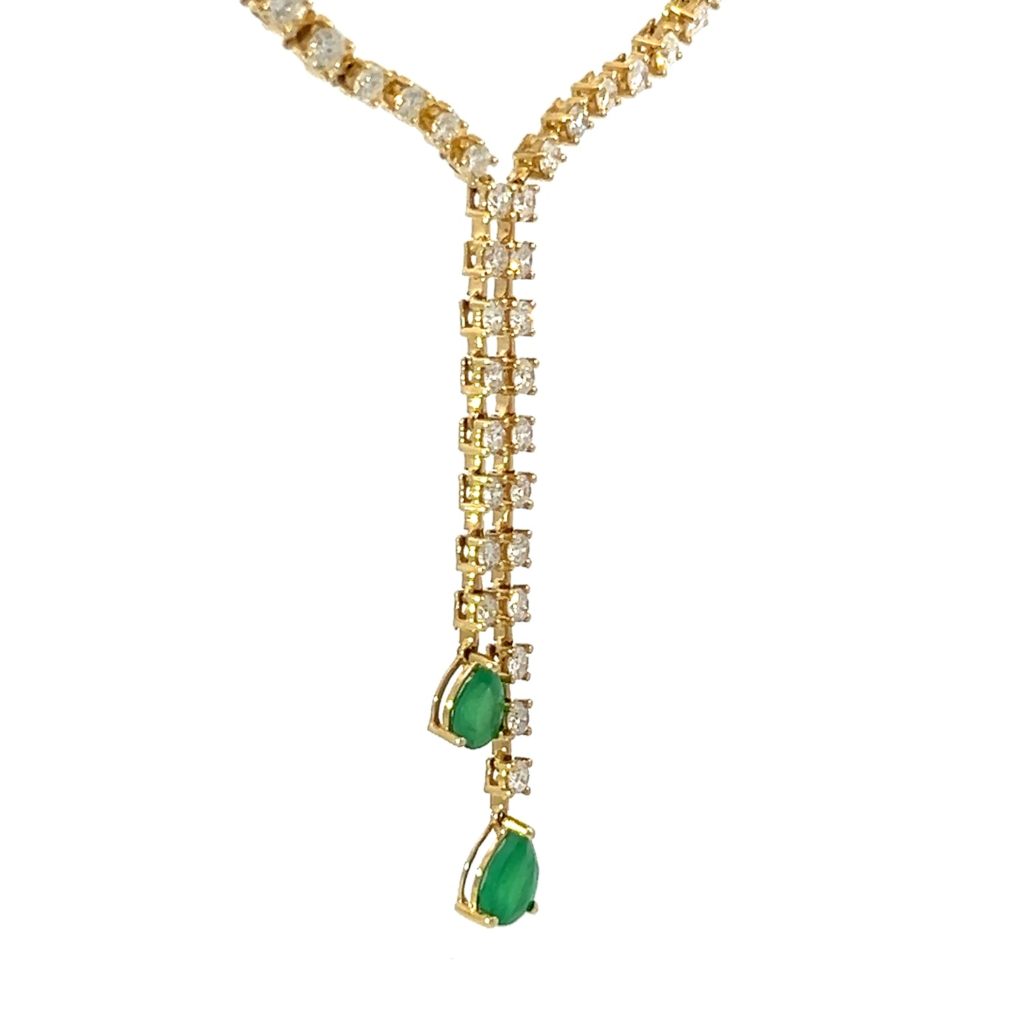 Diamond and emerald necklace