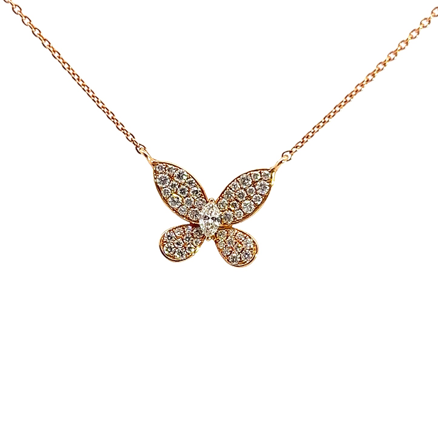 BUTTERFLY DIAMOND NECKLACE