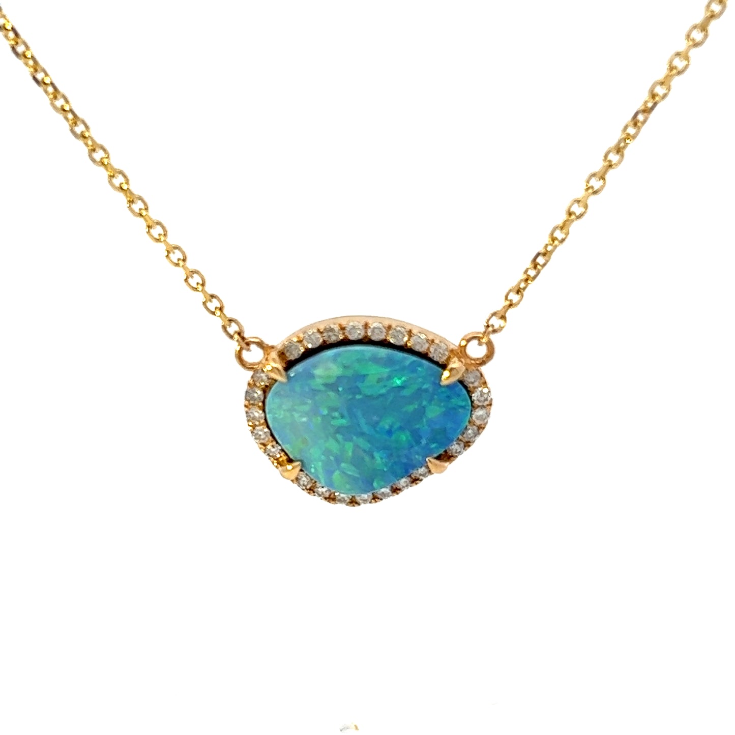 OPAL DIAMOND NECKLACE