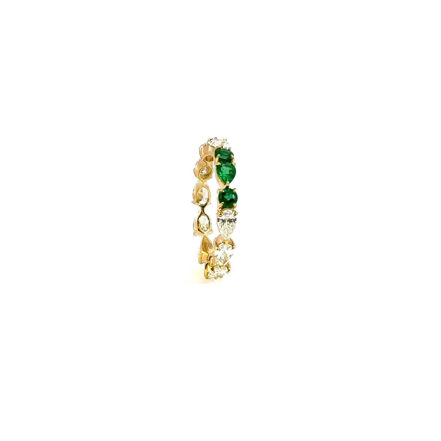 PEAR SHAPE & DIAMOND ETERNITY RING