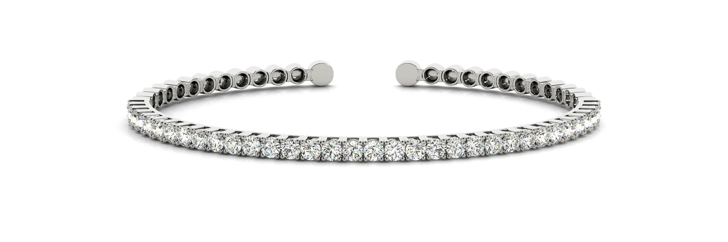 BANGLE PRONG SET DIAMOND BRACELET