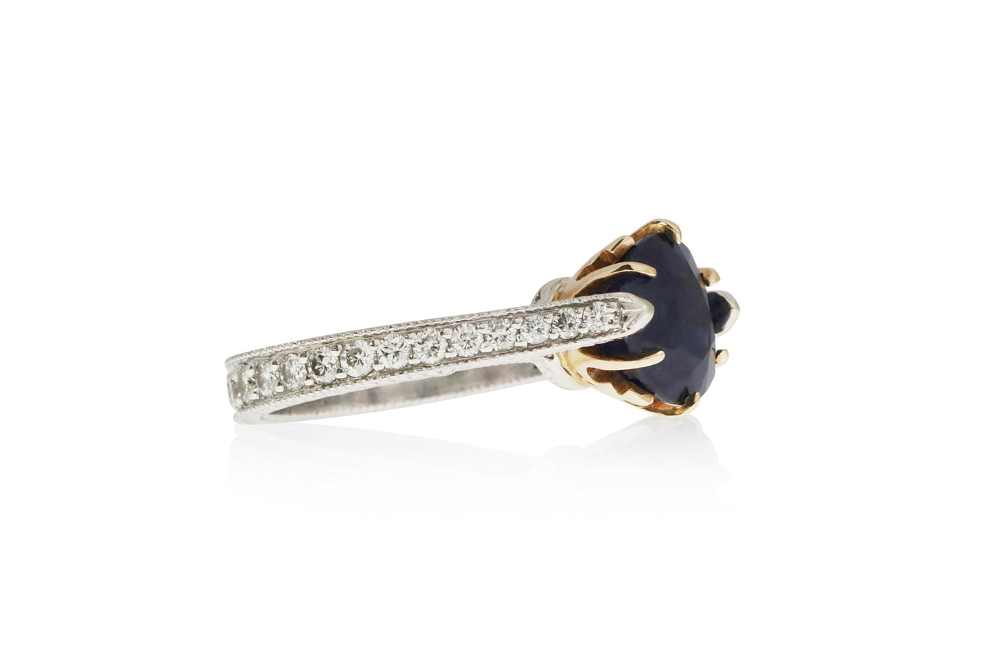 Near Opaque Sapphire Ring