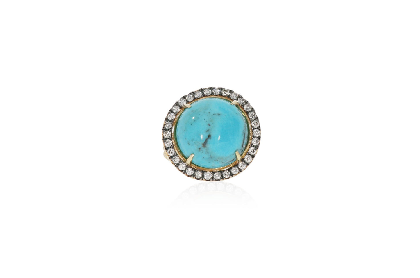 Turquoise Diamonds Ring