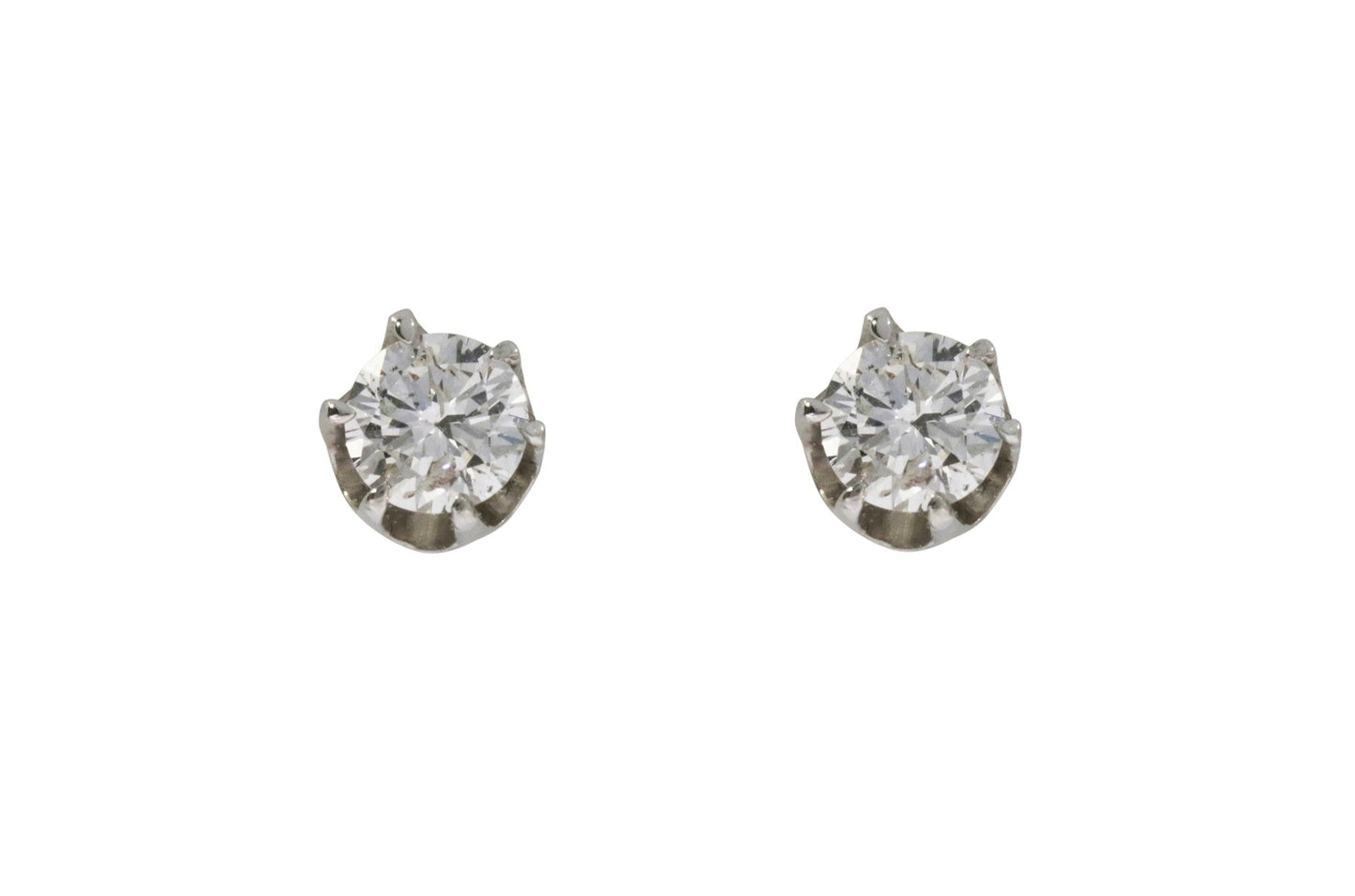 White Gold Diamond Studs Earrings