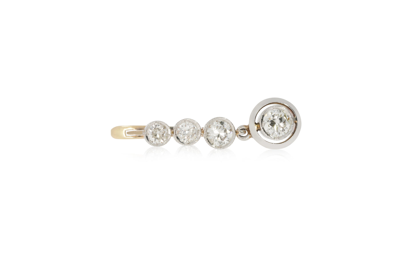 Platinum earrings