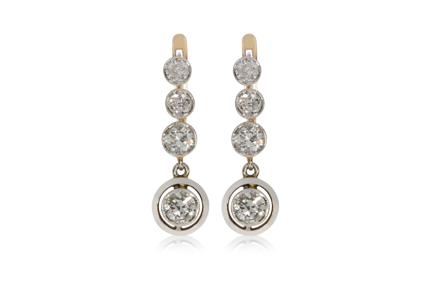 Platinum earrings