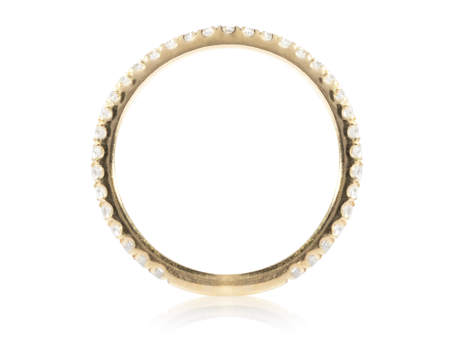 Diamond Yellow Gold Half Eternity Band