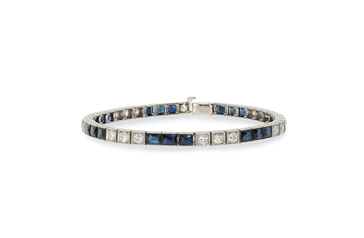 Platinum Sapphire Bracelet