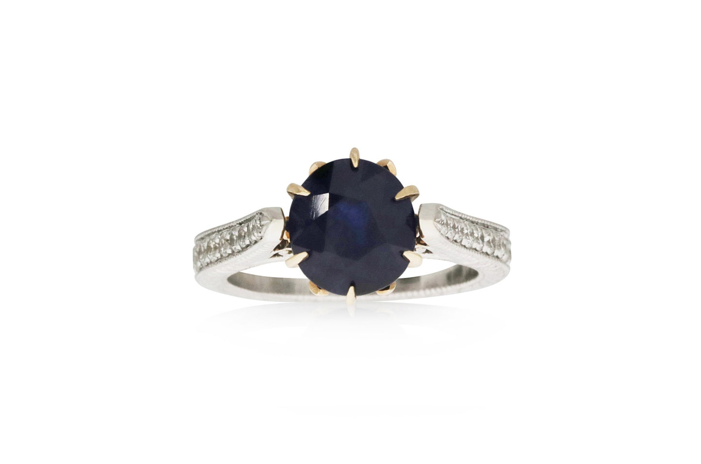 Near Opaque Sapphire Ring