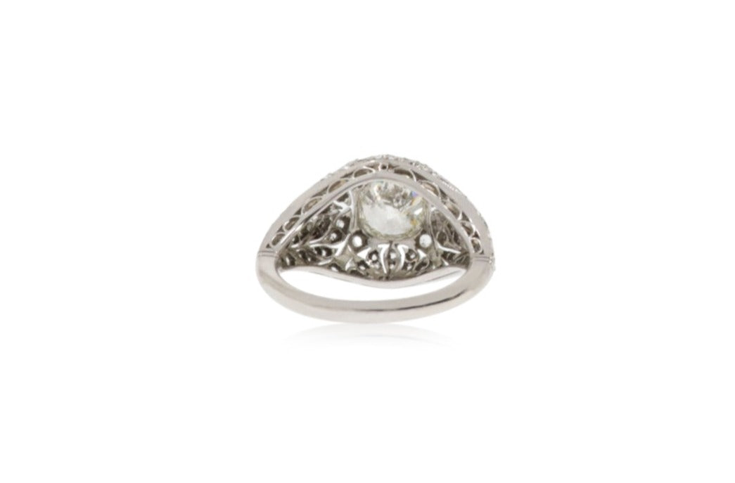 PLATINUM ART DECO DIAMOND RING