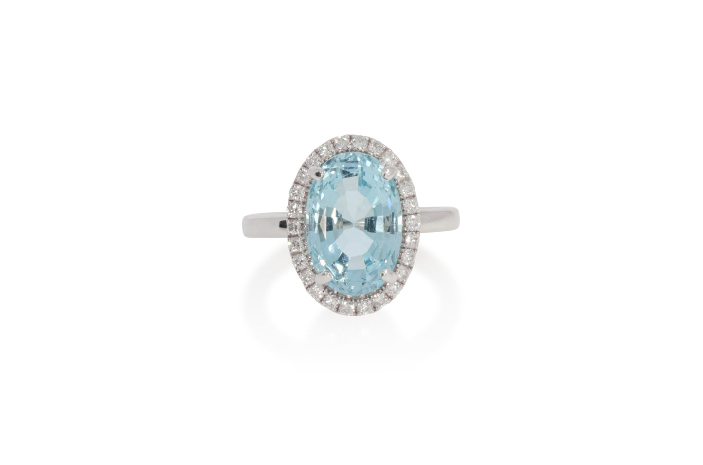 Aqua Diamond Ring