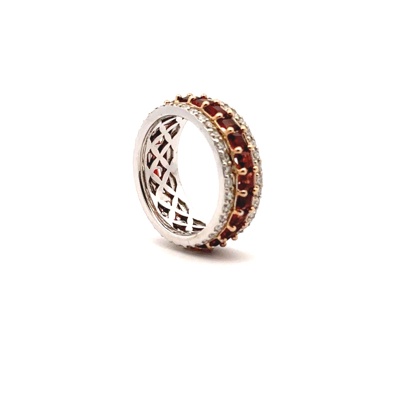 GARNET ETERNITY RING BAND