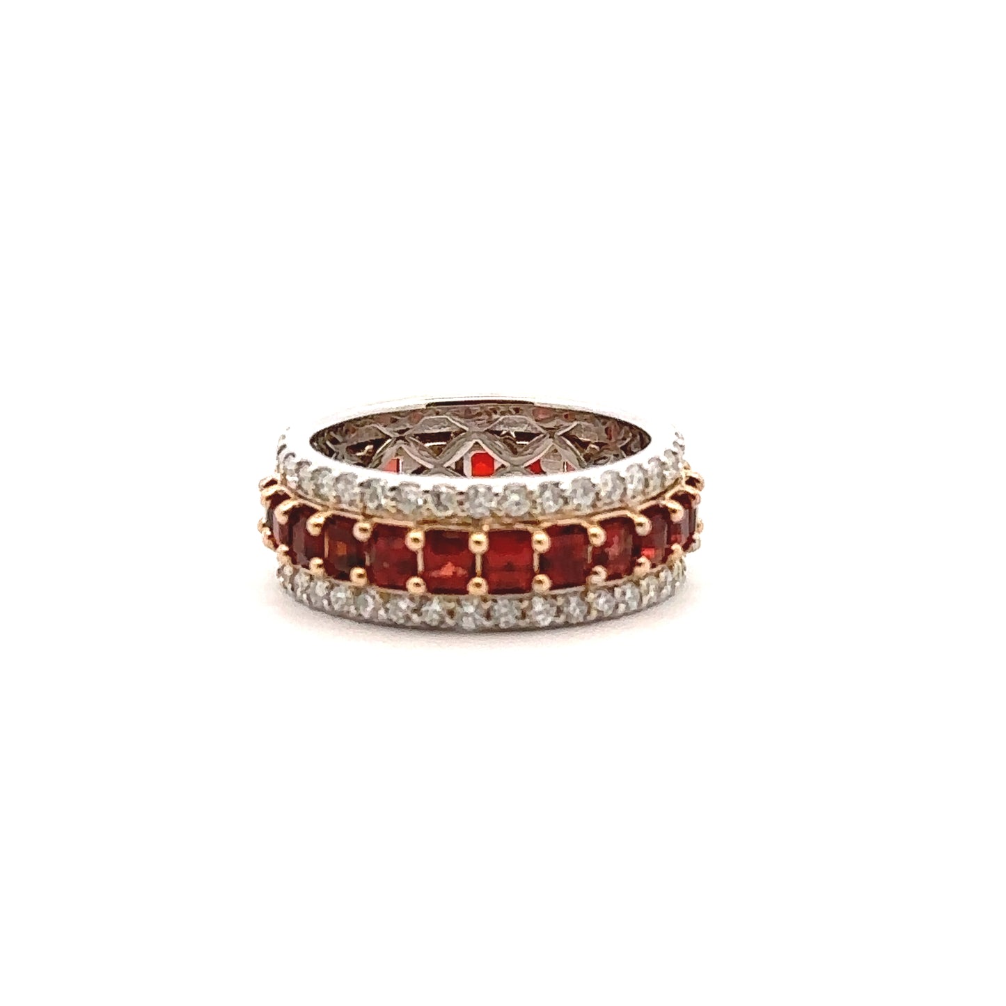 GARNET ETERNITY RING BAND