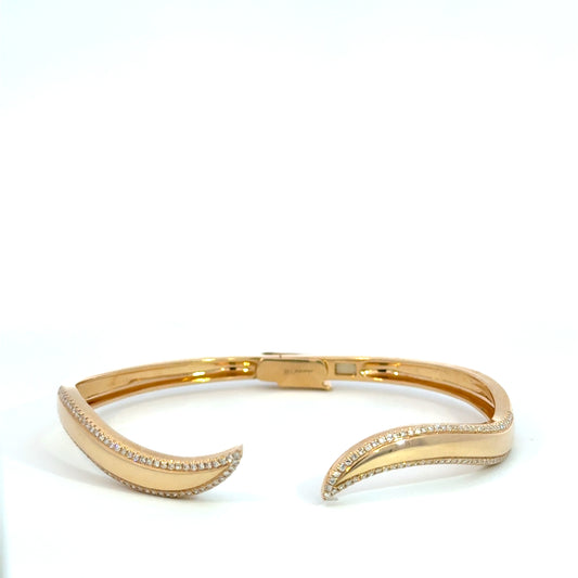 Wave diamond bracelet