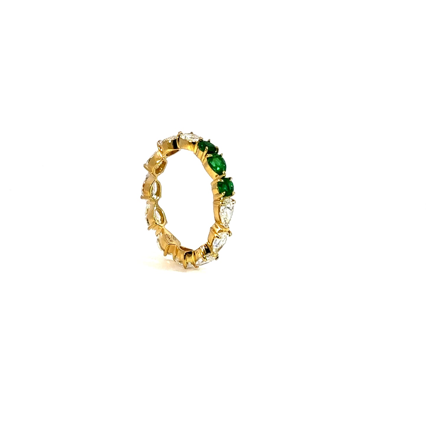 PEAR SHAPE & DIAMOND ETERNITY RING