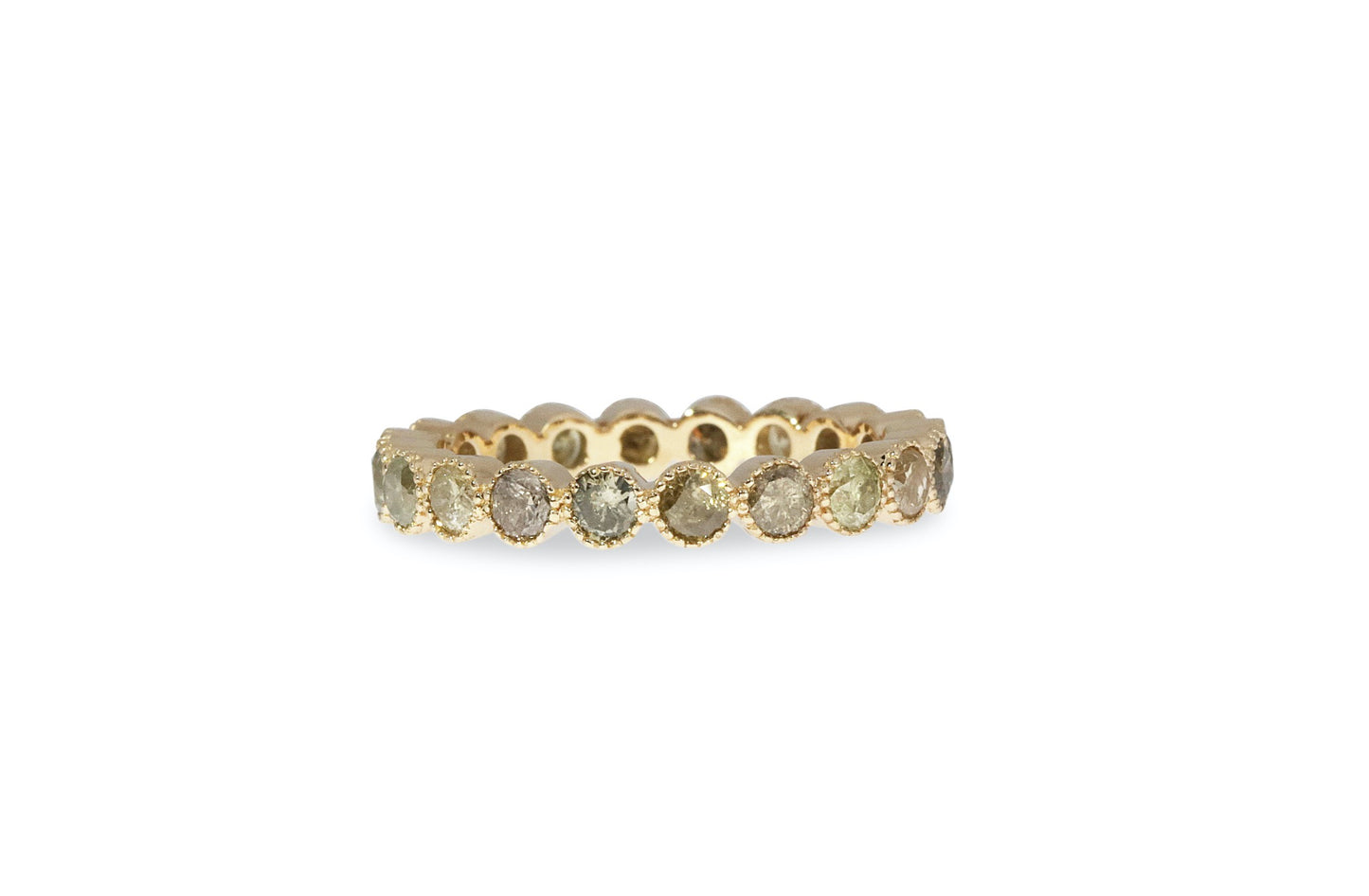 Yellow Eternity Band Size 7 Ring