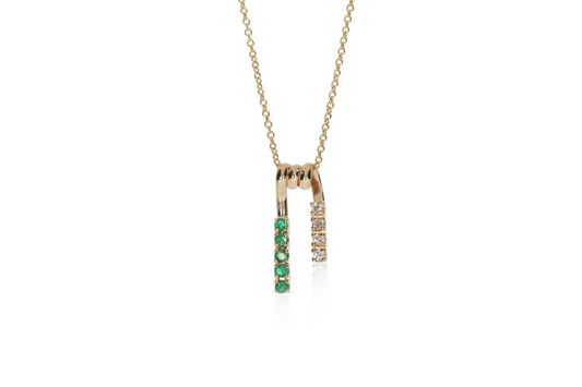 Yellow Gold Emerald Pendant