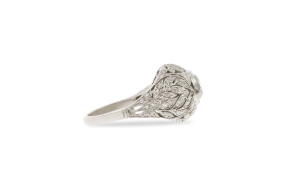 PLATINUM ART DECO DIAMOND RING