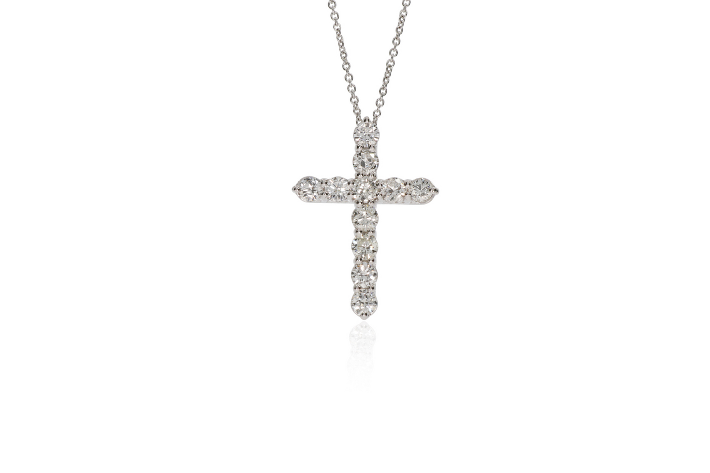 Gold Diamond Cross Pendant