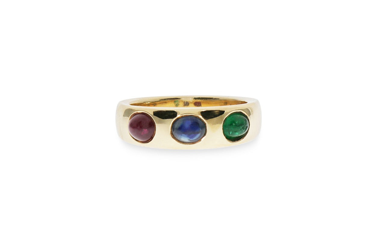 Emerald, Sapphire, Ruby Ring