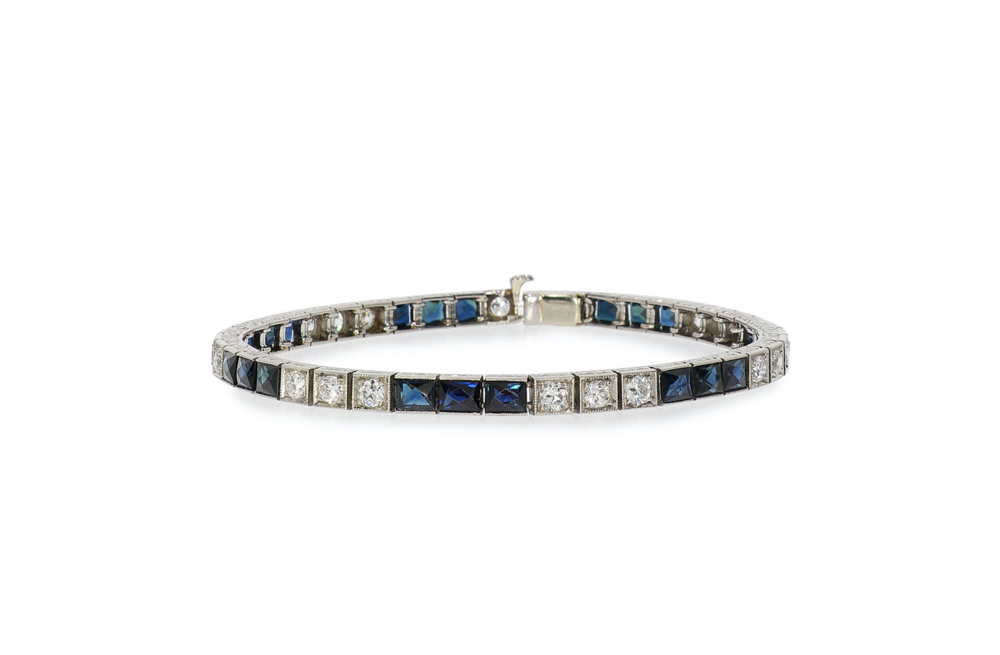 Platinum Sapphire Bracelet