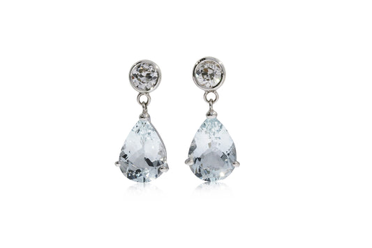 Aqua Marine Drop Earrings