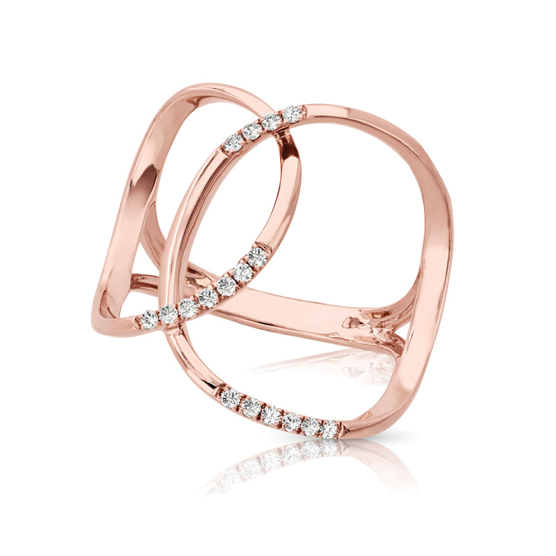OPEN CIRCLE DIAMOND RING