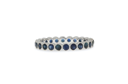 Sapphire Eternity Band Size 7 Ring