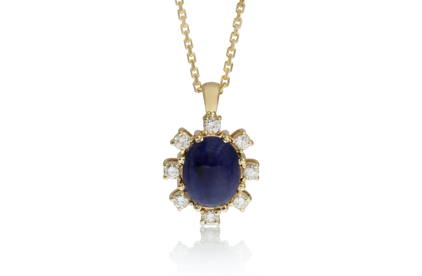 Oval Sapphire Pendant