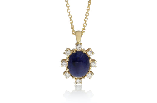 Oval Sapphire Pendant