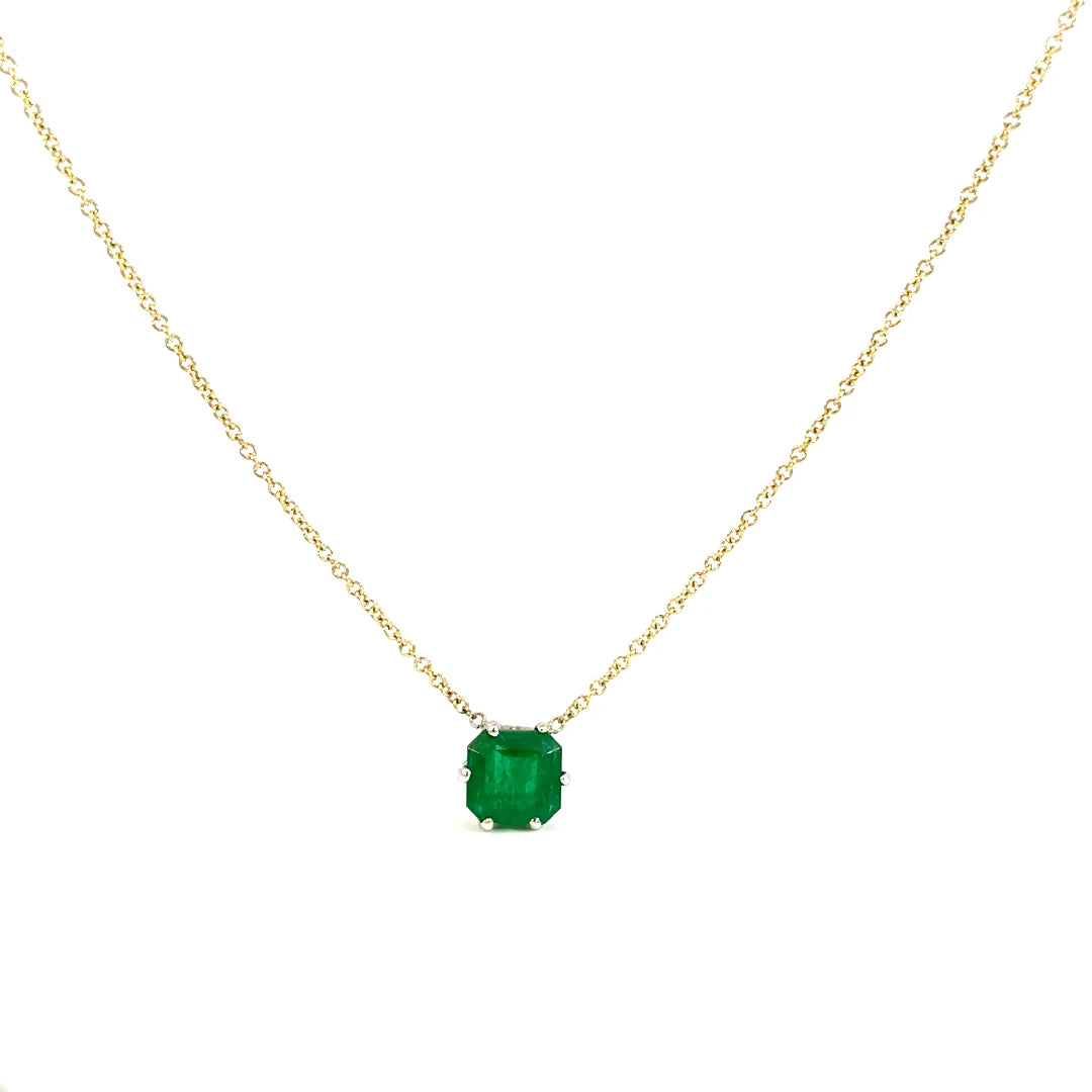 EMERALD DROP NECKLACE